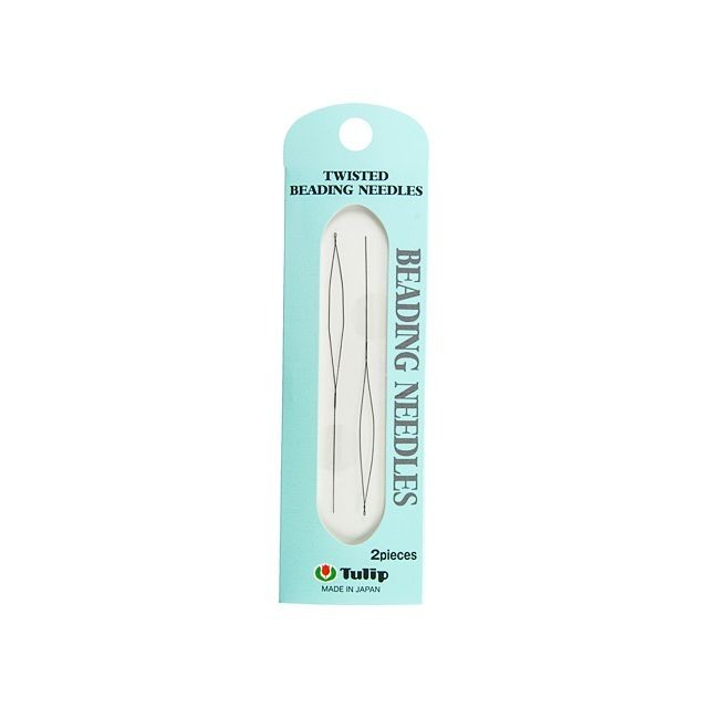 Tulip Beading Needles, Twisted 70mm Long x 0.2mm Thick (Pack of 2)