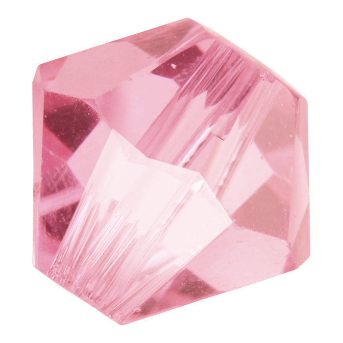 Preciosa Czech Crystal, Bicone Bead 12mm, Light Pink (12 Pieces)