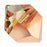 Preciosa Czech Crystal, Bicone Bead 3mm, Crystal Capri Gold (36 Pieces)