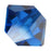 Preciosa Czech Crystal, Bicone Bead 3mm, Capri Blue (36 Pieces)