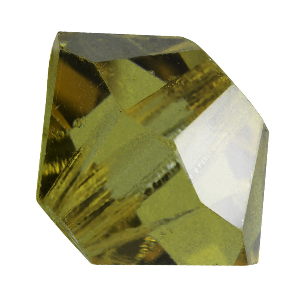 Preciosa Czech Crystal, Bicone Bead 3mm, Olivine (36 Pieces)