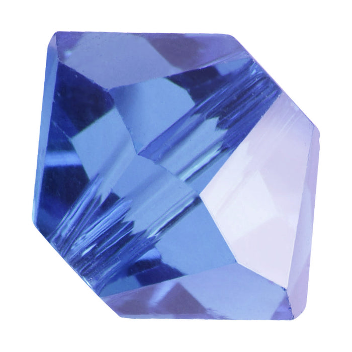 Preciosa Czech Crystal, Bicone Bead 3mm, Sapphire (36 Pieces)