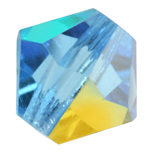Preciosa Czech Crystal, Bicone Bead 4mm, Aquamarine AB (40 Pieces)