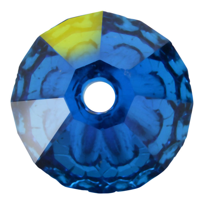 Preciosa Czech Crystal, Bicone Bead 4mm, Capri Blue AB (40 Pieces)