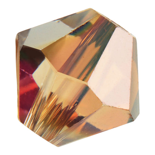 Preciosa Czech Crystal, Bicone Bead 4mm, Crystal Celsian Halfcoat (40 Pieces)