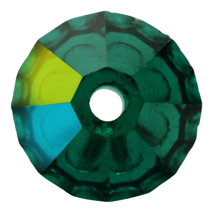 Preciosa Czech Crystal, Bicone Bead 4mm, Emerald AB (40 Pieces)