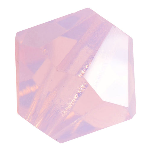 Preciosa Czech Crystal, Bicone Bead 4mm, Rose Opal (40 Pieces)