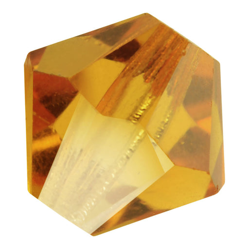 Preciosa Czech Crystal, Bicone Bead 4mm, Topaz (40 Pieces)