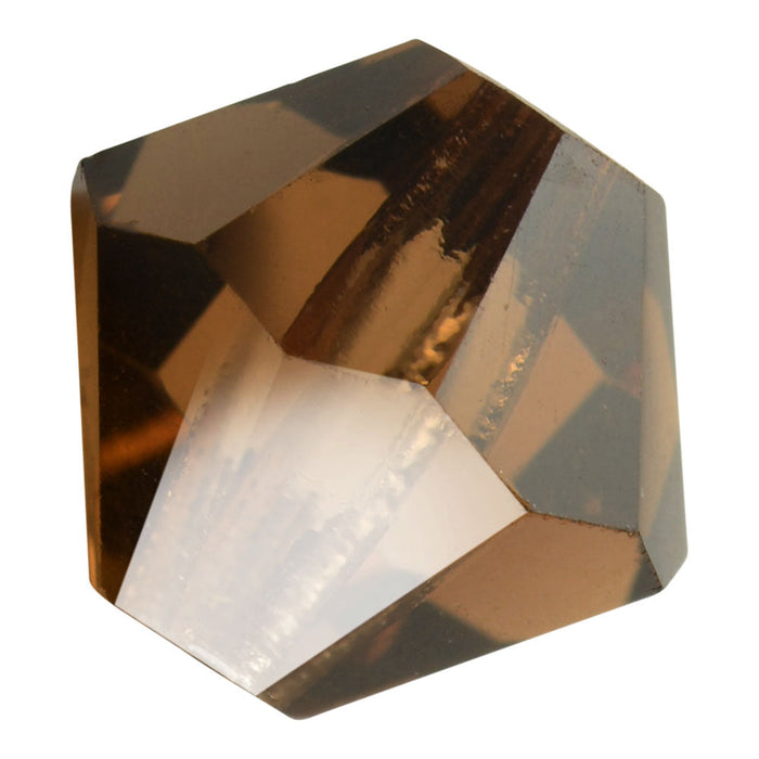 Preciosa Czech Crystal, Bicone Bead 4mm, Smoked Topaz (40 Pieces)