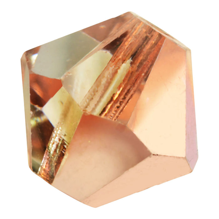 Preciosa Czech Crystal, Bicone Bead 4mm, Crystal Capri Gold (40 Pieces)