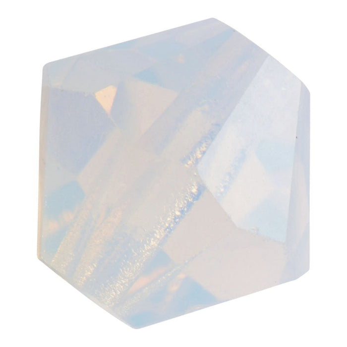 Preciosa Crystal Bicone Beads 4mm WHITE OPAL GLITTER (Pack of 40)