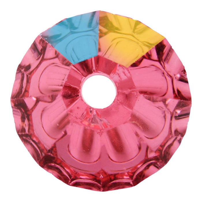 Preciosa Czech Crystal, Bicone Bead 4mm, Indian Pink AB (40 Pieces)