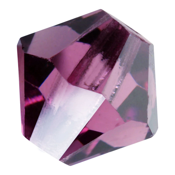 Preciosa Czech Crystal, Bicone Bead 5mm, Amethyst (32 Pieces)