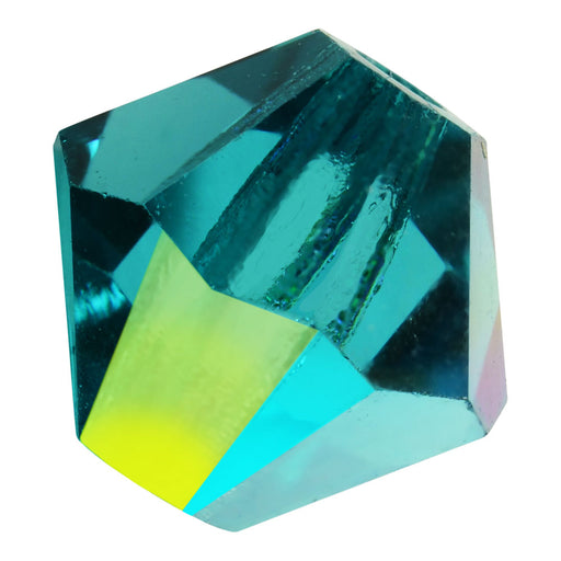 Preciosa Czech Crystal, Bicone Bead 5mm, Blue Zircon AB (32 Pieces)