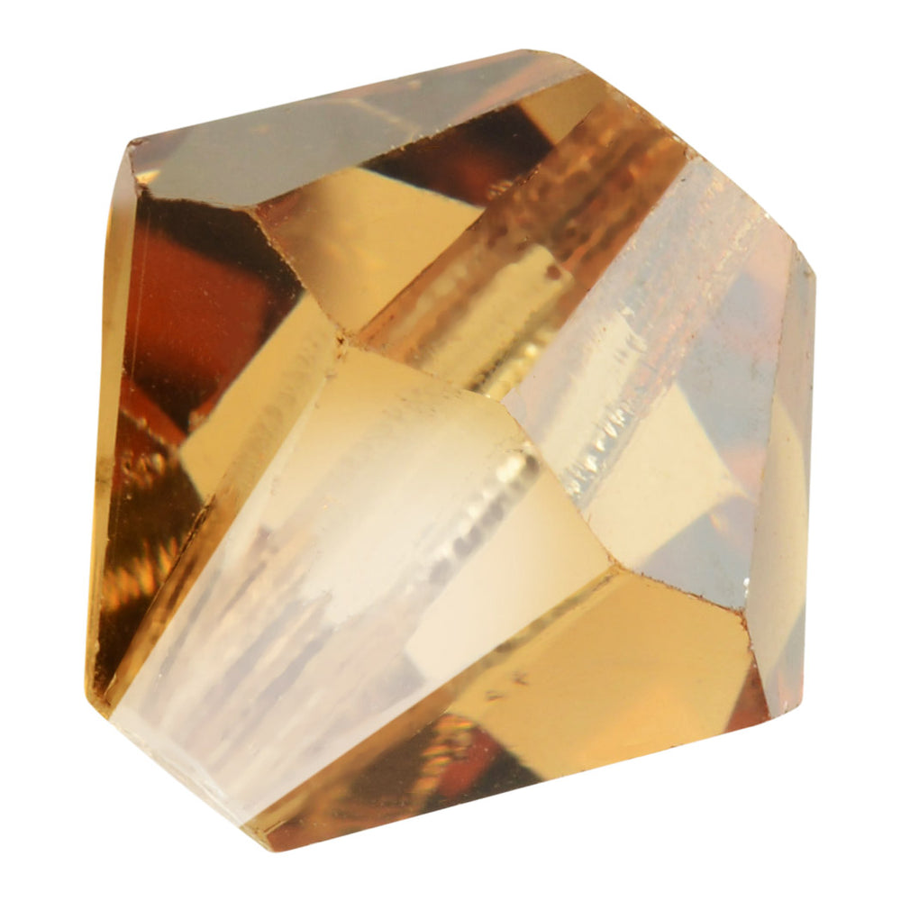 Preciosa Czech Crystal, Bicone Bead 5mm, Light Colorado Topaz (32 Pieces)
