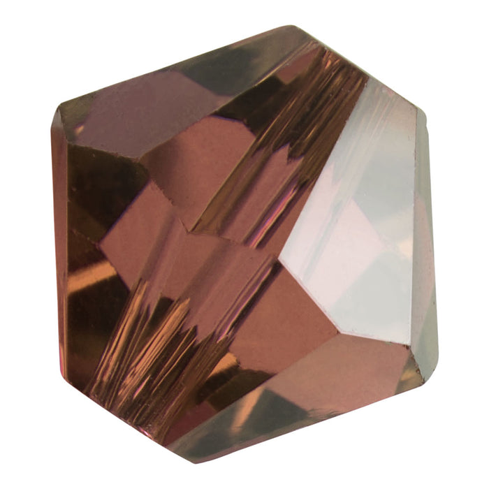 Preciosa Czech Crystal, Bicone Bead 5mm, Light Burgundy (32 Pieces)