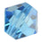 Preciosa Czech Crystal, Bicone Bead 6mm, Aquamarine (36 Pieces)
