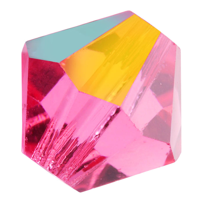 Preciosa Czech Crystal, Bicone Bead 6mm, Rose AB (36 Pieces)