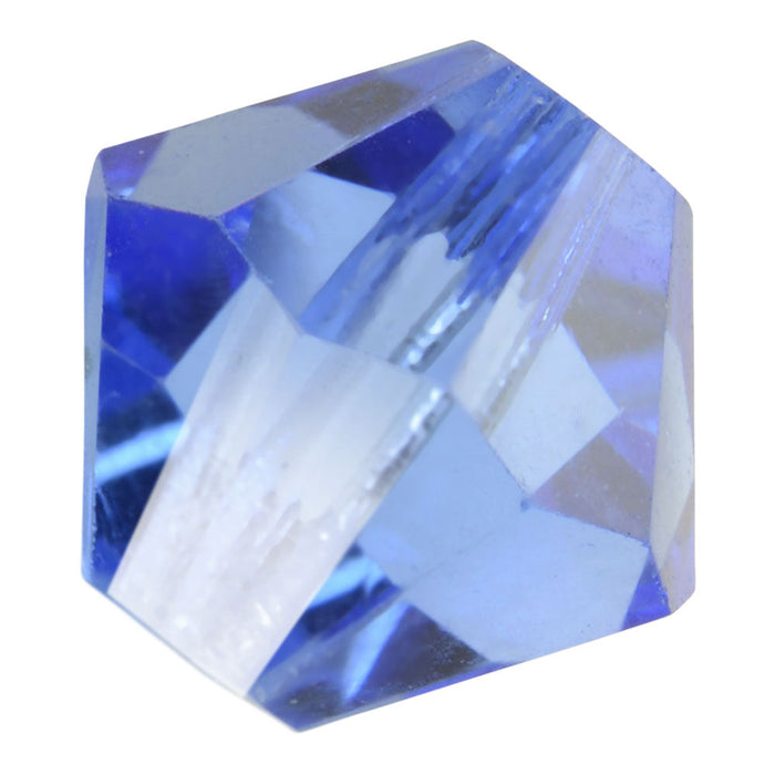 Preciosa Czech Crystal, Bicone Bead 6mm, Light Sapphire (36 Pieces)