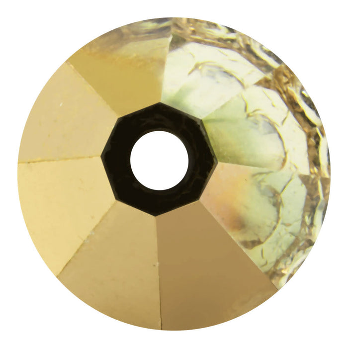 Preciosa Czech Crystal, Bicone Bead 6mm, Crystal Golden Flare (36 Pieces)