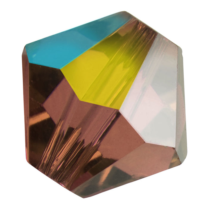 Preciosa Czech Crystal, Bicone Bead 6mm, Light Burgundy AB (36 Pieces)