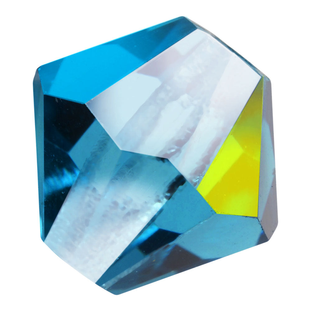 Preciosa Czech Crystal, Bicone Bead 6mm, Indicolite AB (36 Pieces)