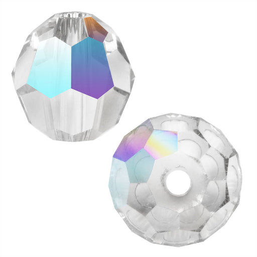 Preciosa Czech Crystal, Round Bead 3mm, Crystal AB (40 Pieces)