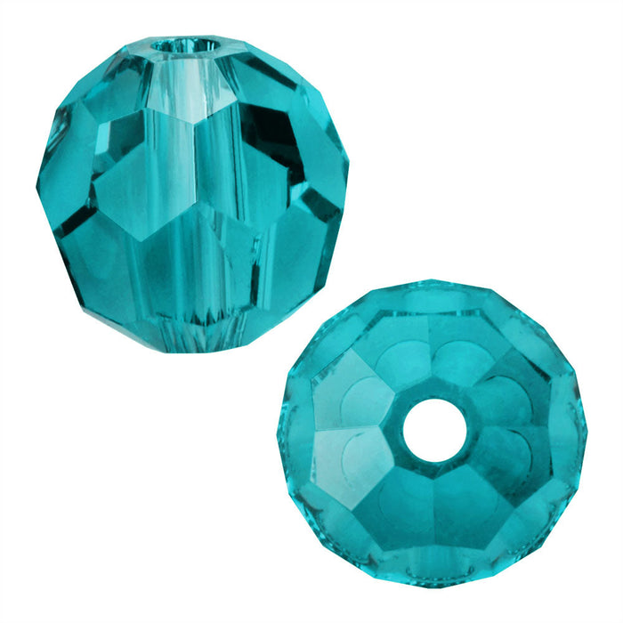 Preciosa Czech Crystal, Round Bead 3mm, Blue Zircon (40 Pieces)