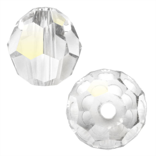 Preciosa Czech Crystal, Round Bead 3mm, Crystal Argent Flare (40 Pieces)