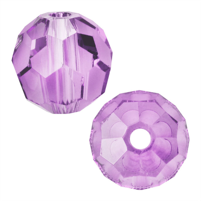 Preciosa Czech Crystal, Round Bead 4mm, Violet (40 Pieces)