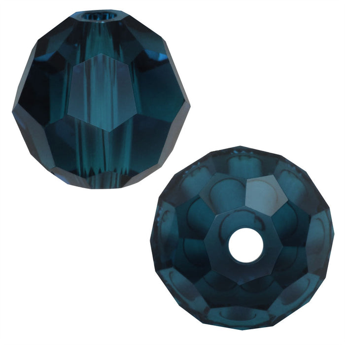 Preciosa Czech Crystal, Round Bead 6mm, Montana (36 Pieces)
