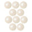 Preciosa Crystal Nacre Pearl, Round 10mm, Pearlescent White (10 Pieces)