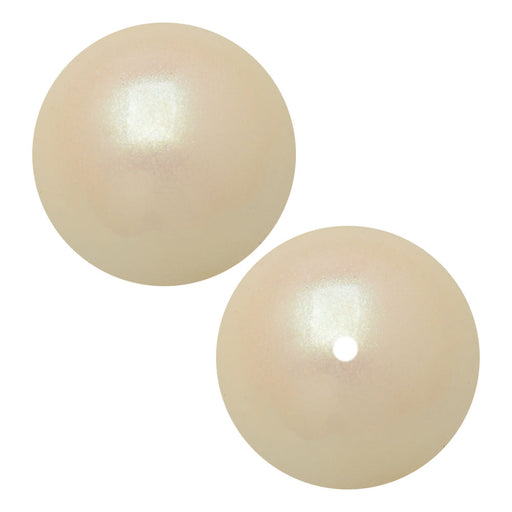 Preciosa Crystal Nacre Pearl, Round 10mm, Pearlescent Cream (10 Pieces)
