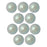 Preciosa Crystal Nacre Pearl, Round 10mm, Pearlescent Grey (10 Pieces)
