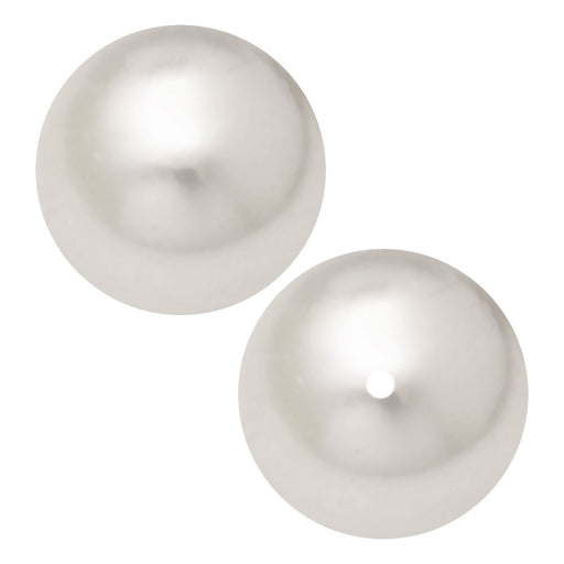 Preciosa Crystal Nacre Pearl, Round 12mm, White (6 Pieces)
