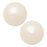 Preciosa Crystal Nacre Pearl, Round 12mm, Pearlescent White (6 Pieces)