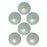 Preciosa Crystal Nacre Pearl, Round 12mm, Pearlescent Grey (6 Pieces)