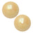 Preciosa Crystal Nacre Pearl, Round 4mm, Pearlescent Yellow (40 Pieces)