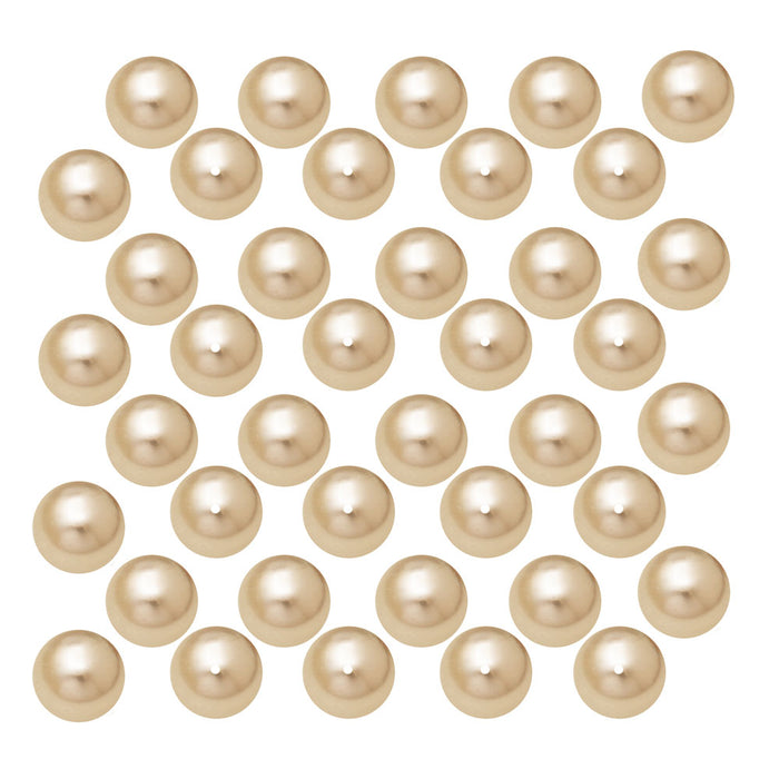 Preciosa Crystal Nacre Pearl, Round 4mm, Creamrose (40 Pieces)