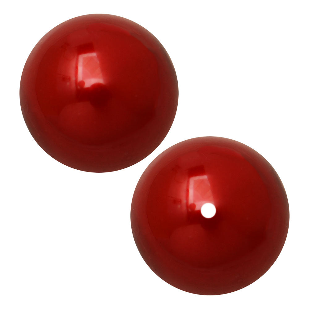 Preciosa Crystal Nacre Pearl, Round 4mm, Red (40 Pieces)
