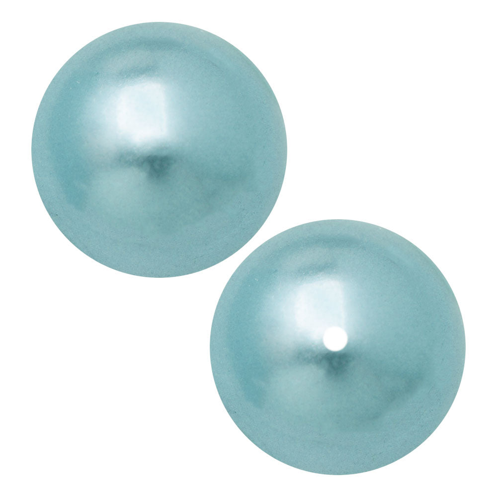 Preciosa Crystal Nacre Pearl, Round 4mm, Light Blue (40 Pieces)