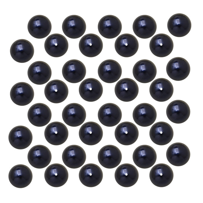 Preciosa Crystal Nacre Pearl, Round 4mm, Dark Blue (40 Pieces)