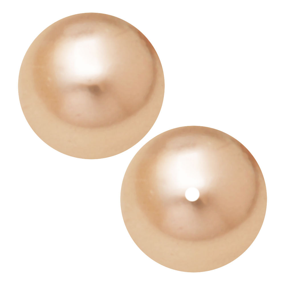 Preciosa Crystal Nacre Pearl, Round 6mm, Cream (25 Pieces)