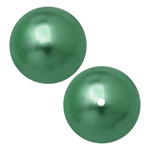 Preciosa Crystal Nacre Pearl, Round 6mm, Pearlescent Green (25 Pieces)