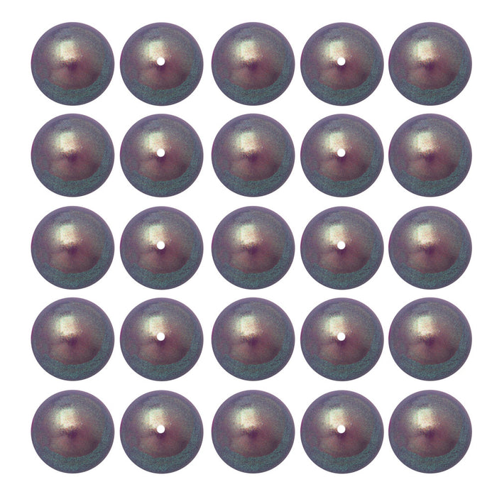Preciosa Crystal Nacre Pearl, Round 6mm, Pearlescent Violet (25 Pieces)