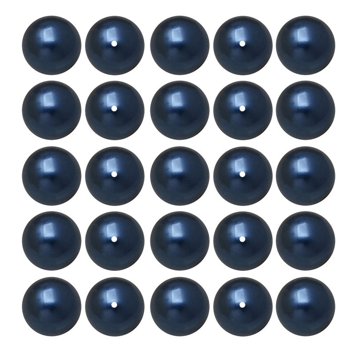 Preciosa Crystal Nacre Pearl, Round 6mm, Blue (25 Pieces)