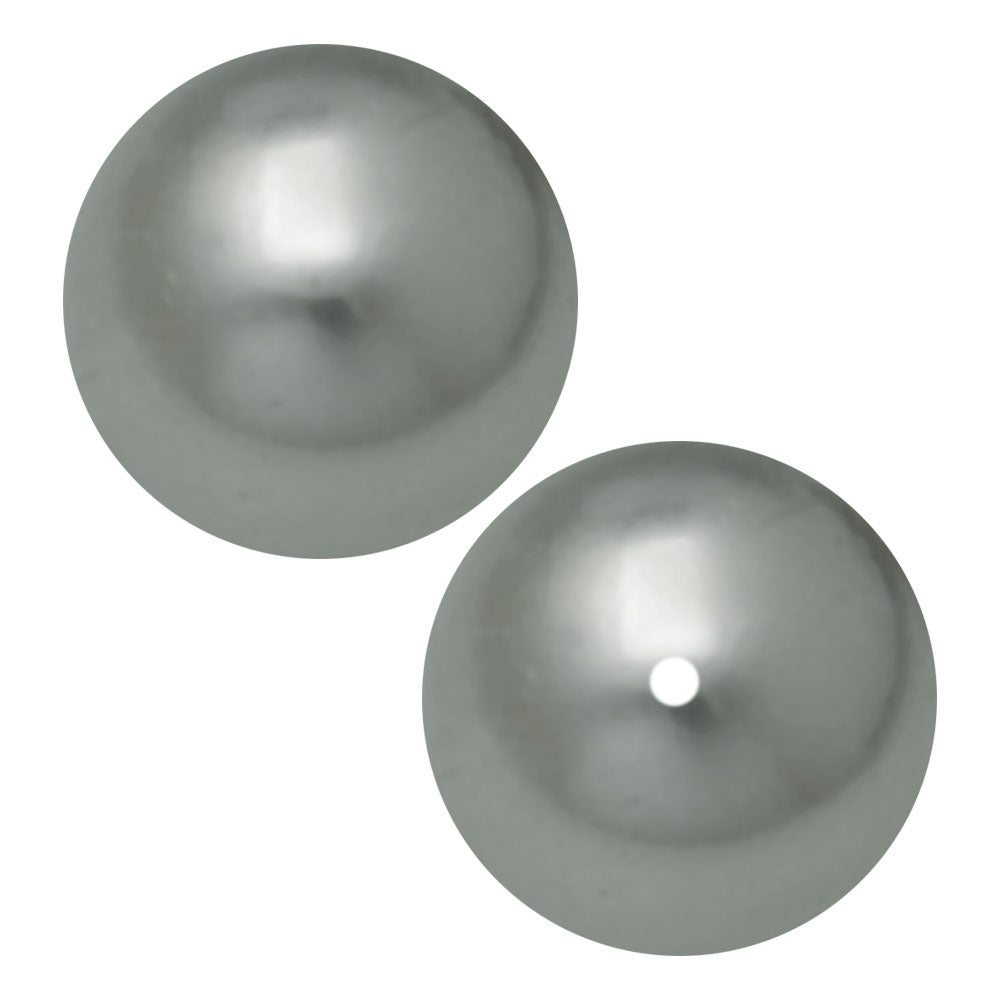 Preciosa Crystal Nacre Pearl, Round 6mm, Light Grey (25 Pieces) —  Beadaholique