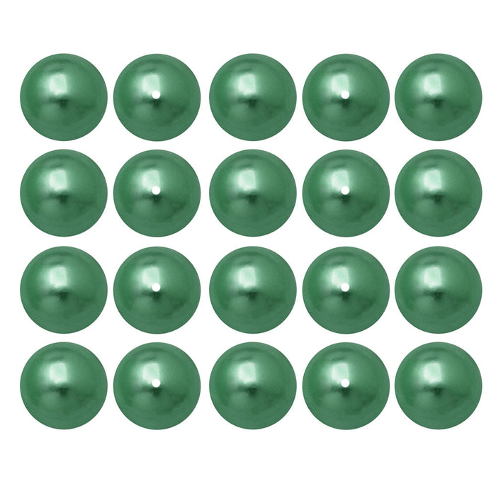 Preciosa Crystal Nacre Pearl, Round 8mm, Pearlescent Green (20 Pieces)