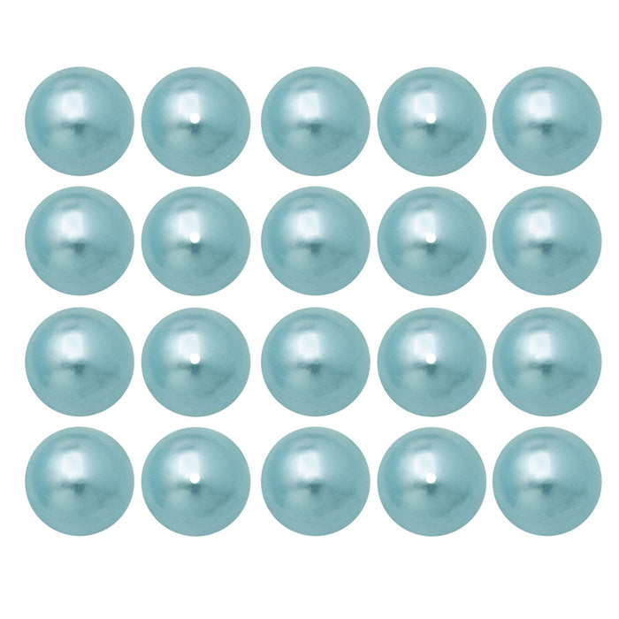 Preciosa Crystal Nacre Pearl, Round 8mm, Light Blue (20 Pieces)