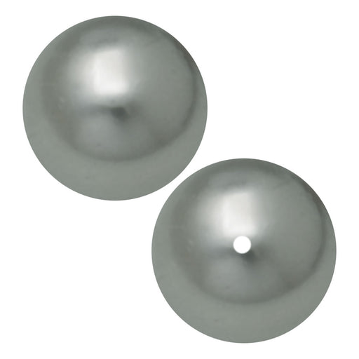 Preciosa Crystal Nacre Pearl, Round 8mm, Light Grey (20 Pieces)
